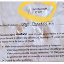 Esta era la invitación al bazar. Las siglas CDF, según los investigadores, hacen referencia al Comando de Frontera, como se conoce al frente 48 de las disidencias de las Farc que operan en el Putumayo.