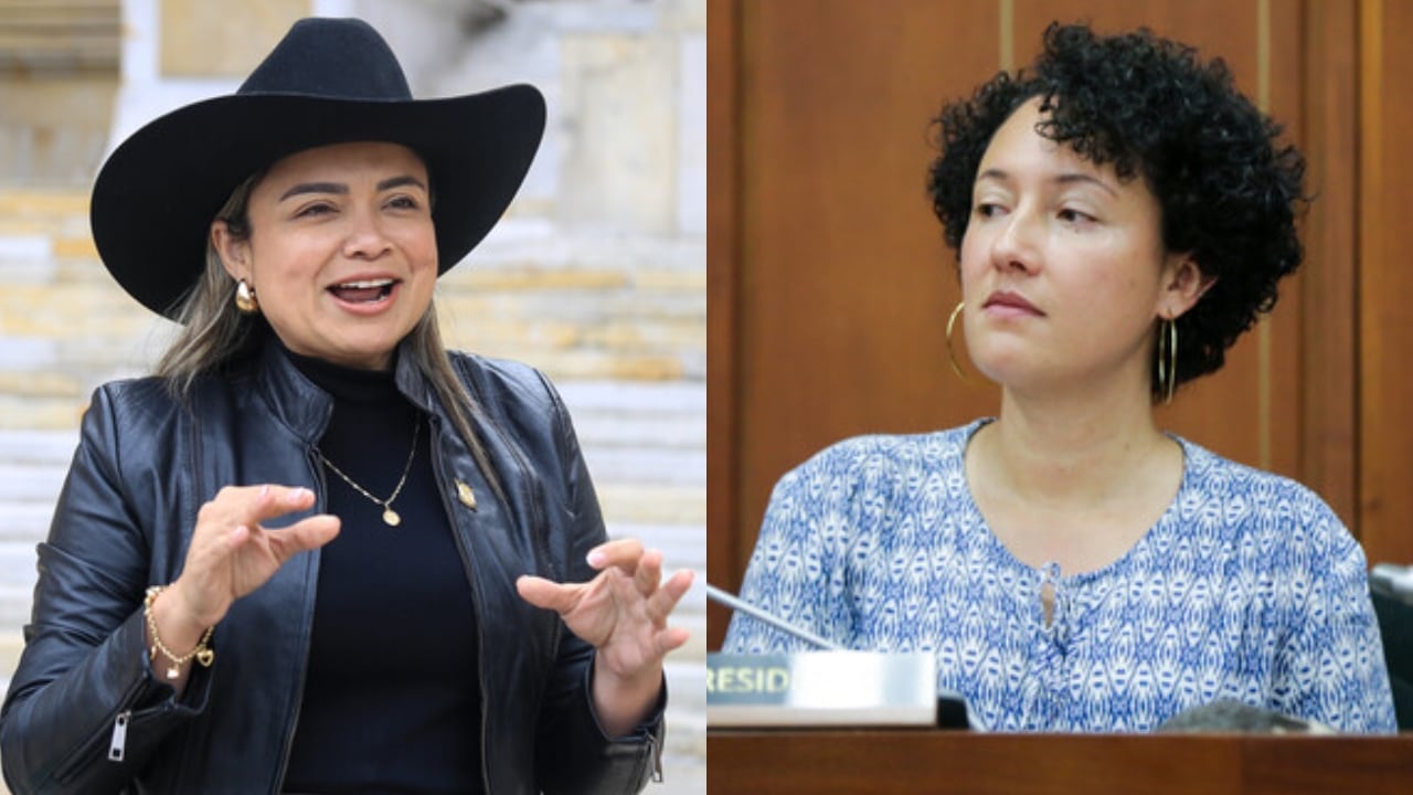 De izquierda a derecha: Lina María Garrido e Isabel Zuleta.