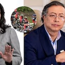 María Fernanda Cabal, Gustavo Petro y miembros del ELN.