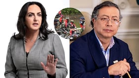 María Fernanda Cabal, Gustavo Petro y miembros del ELN.