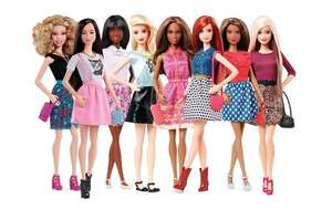 Fashionistas, la nueva líes de Barbie. Imagen: Mattel.