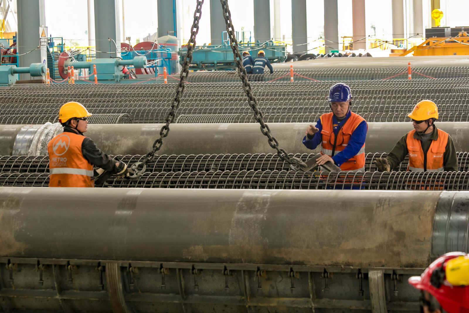 Obras  Metro de Bogotá 
Bogota julio  del 2023
Foto: Prensa Alcaldía de Bogotá