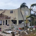 Este fue el estado en que quedó la casa de la familia Taylor en la isla de Providencia.