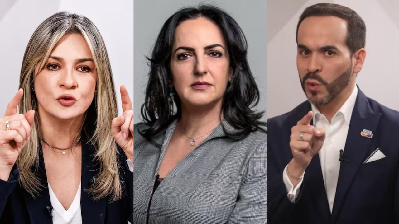 Vicky Dávila, María Fernanda Cabal y Abelardo de la Espriella.