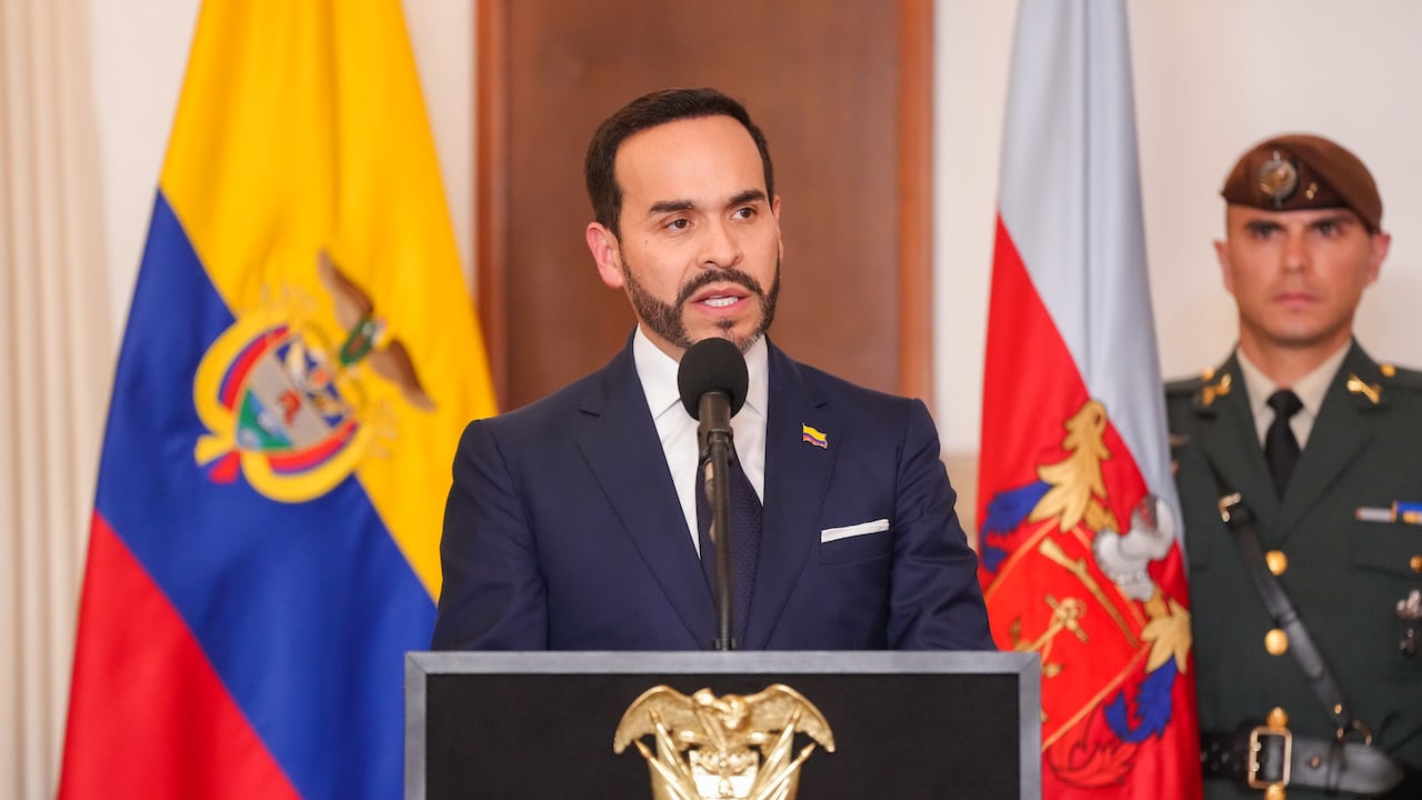 El presidente Abelardo De La Espriella durante un evento en la Escuela Militar de Cadetes José María Córdova.