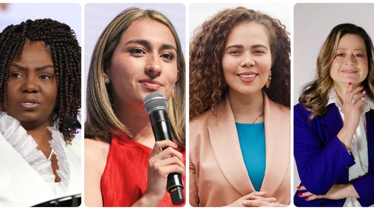 Francia Márquez, Laura Sarabia, Yesenia Olaya y María Fernanda Rojas.