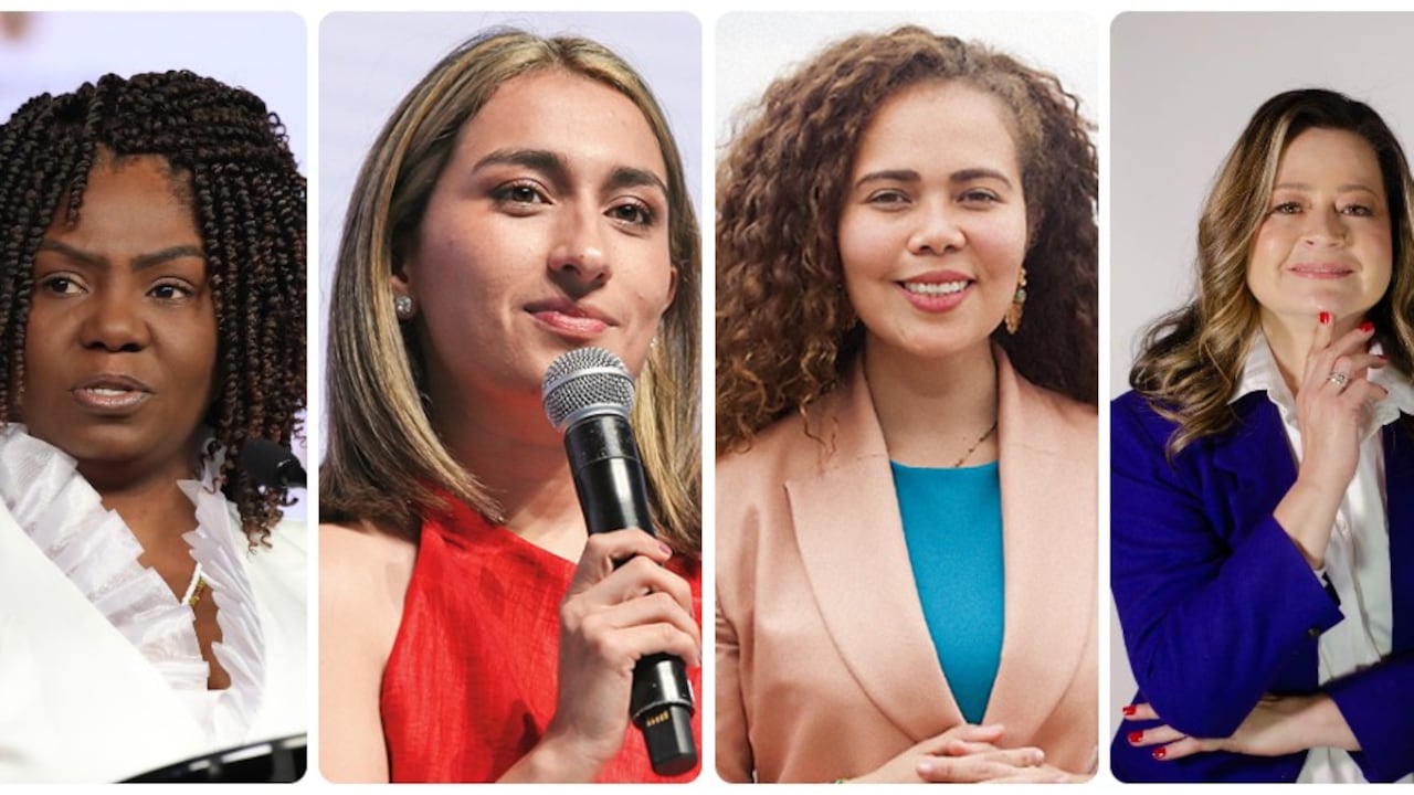 Francia Márquez, Laura Sarabia, Yesenia Olaya y María Fernanda Rojas.