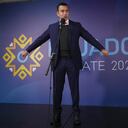 Daniel Noboa, presidential candidate for National Democratic Action Alliance speaks prior to the presidential debate in Quito, Ecuador, Sunday, Aug. 13, 2023. Ecuador goes to the polls in a presidential election on Aug. 20. (AP Photo/Dolores Ochoa)