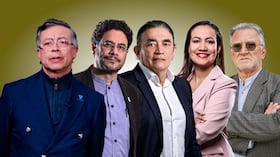 Gustavo Petro, Iván Cepeda, Gustavo Bolívar, Carolina Corcho, Dagoberto Quiroga