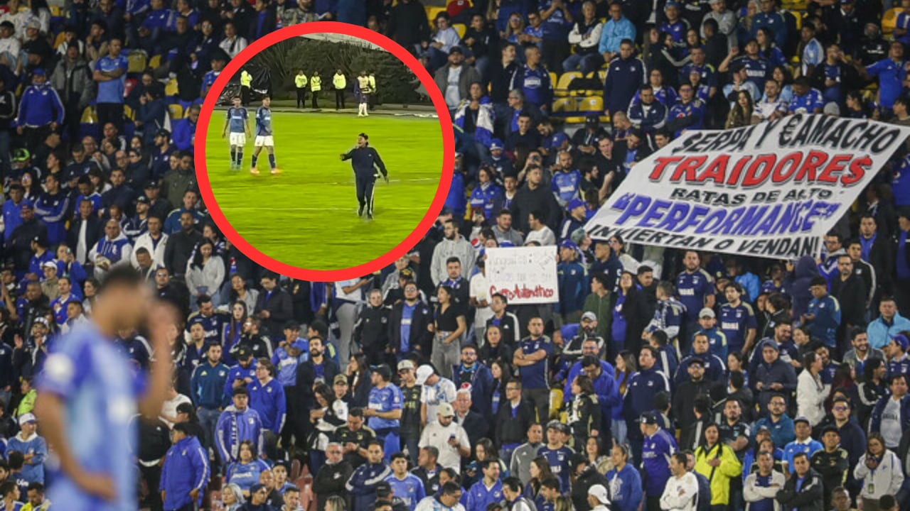 Revelan video del hincha que invadió la cancha en el Millonarios vs. Unión Magdalena.