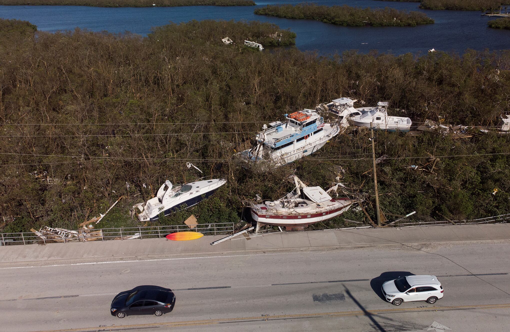 Imágenes aéreas muestran la magnitud de la destrucción del huracán Ian