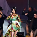 LONDON, ENGLAND - JULY 09: (EDITORIAL USE ONLY) Lana Del Rey performs at BST Hyde Park on July 09, 2023 in London, England. (Photo by Matthew Baker/Getty Images for ABA)