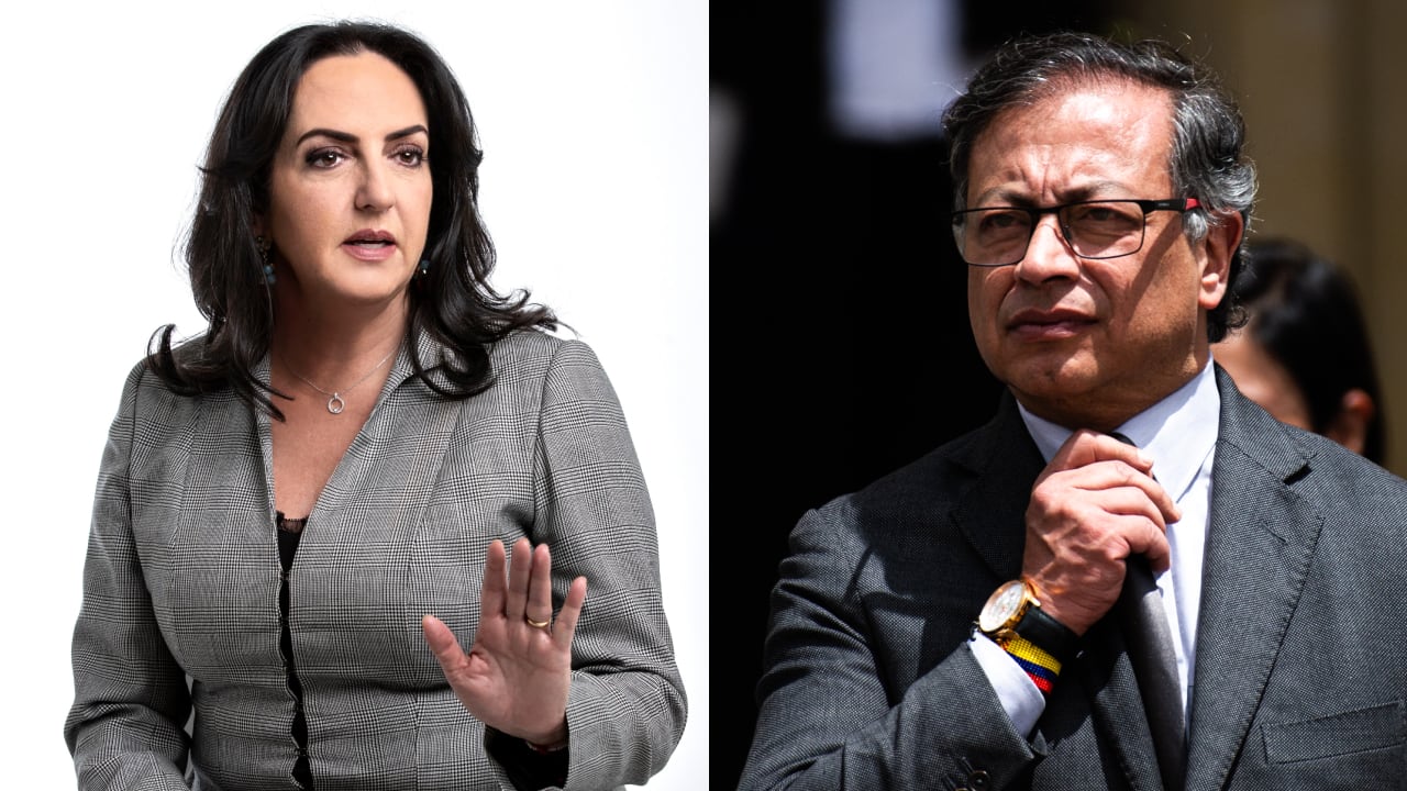 María Fernanda Cabal y Gustavo Petro.