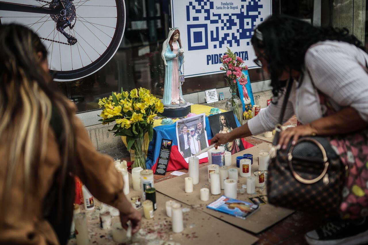 Jornada de oración en la Fundación Santa Fe por la salud del precandidato presidencial Miguel Uribe Turbay