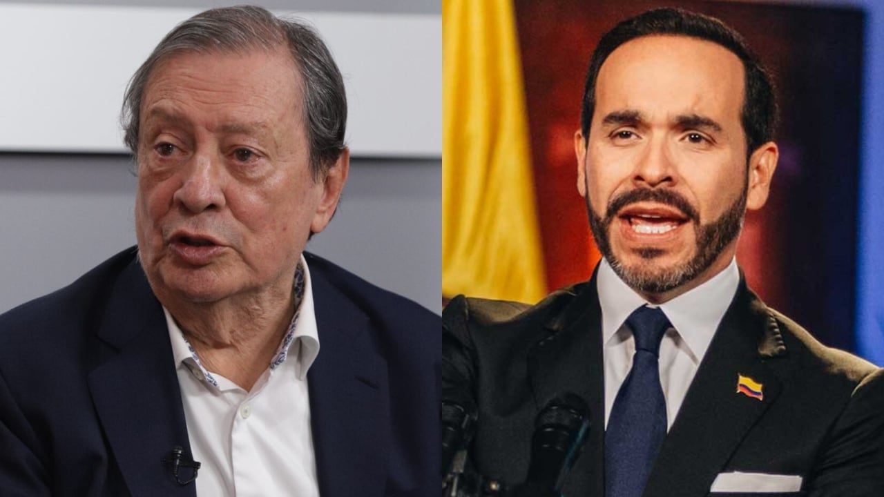Empresario Mario Hernández y el presidente Abelardo De La Espriella.