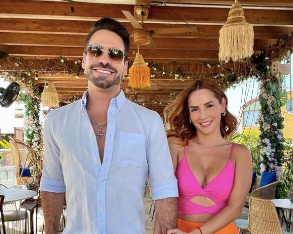 La actriz Carmen Villalobos y su novio