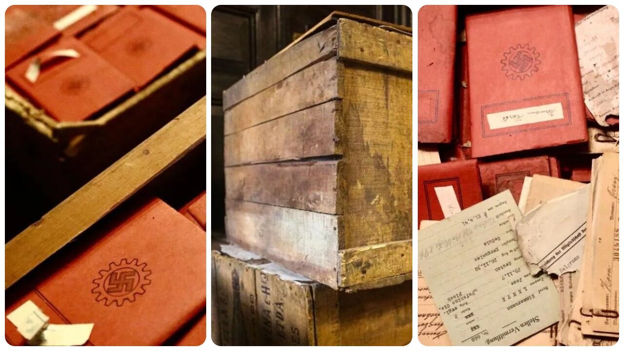 La justicia argentina halló cientos de documentos y fichas de afiliación a organizaciones nazis en cajas resguardadas en el archivo de la Corte Suprema.