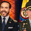 Presidente Abelardo De La Espriella y el comandante de la Policía de Santa Marta.