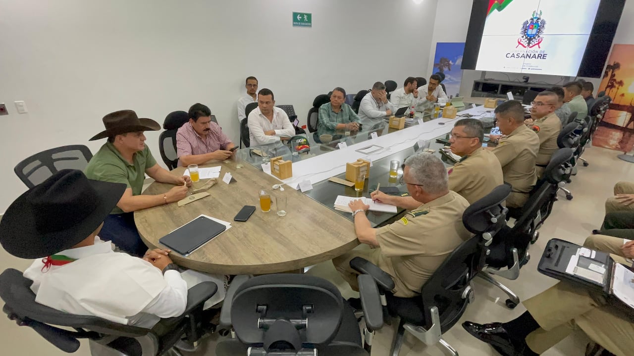 El ministro de Defensa, Pedro Sánchez, lideró una reunión de seguridad en el departamento de Casanare.