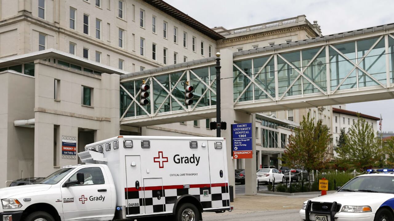 El Emory University Hospital, en Atlanta, EE. UU.