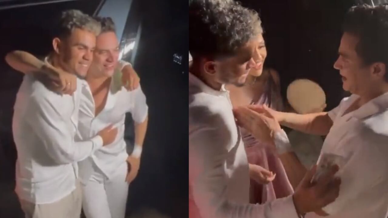 Luis Díaz y Silvestre Dangond. Foto: Captura de pantalla.