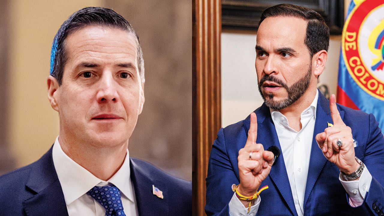 El senador de EE. UU. Bernie Moreno y el candidato presidencial Abelardo de la Espriella.