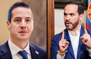 Bernie Moreno y Abelardo de la Espriella.