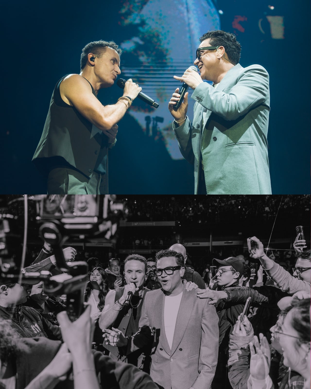 Silvestre Dangond fue uno de los invitados en el concierto de Fonseca e interpretaron 'Cartagena' | Fotografía: Camilo Báez.