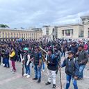 Guaria indígena en la Plaza de Bolívar