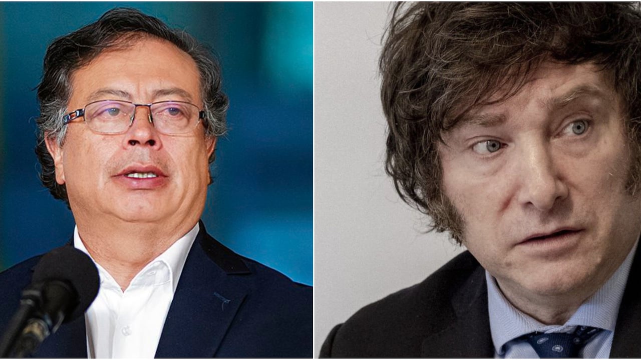 Presidente Gustavo Petro y Javier Milei