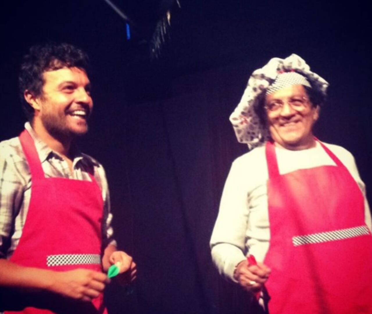 Julián Román y su papá Edgar Román