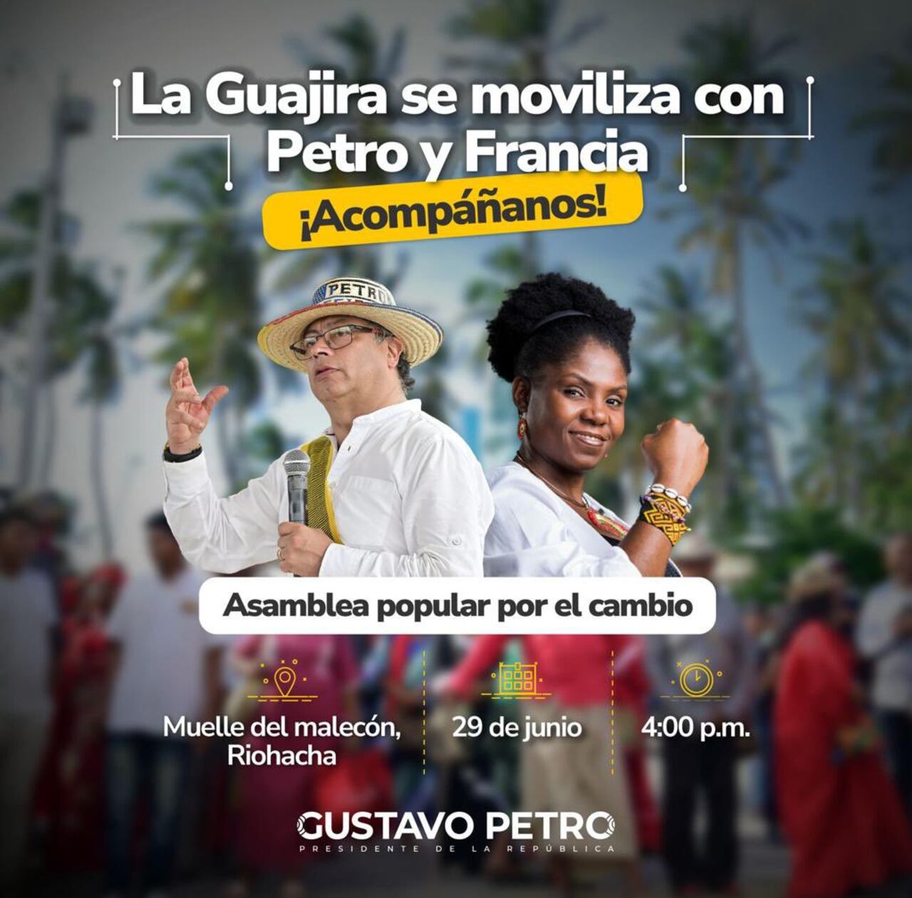 El evento estaba programado inicialmente para el 29 de junio, pero se aplazó un día más.