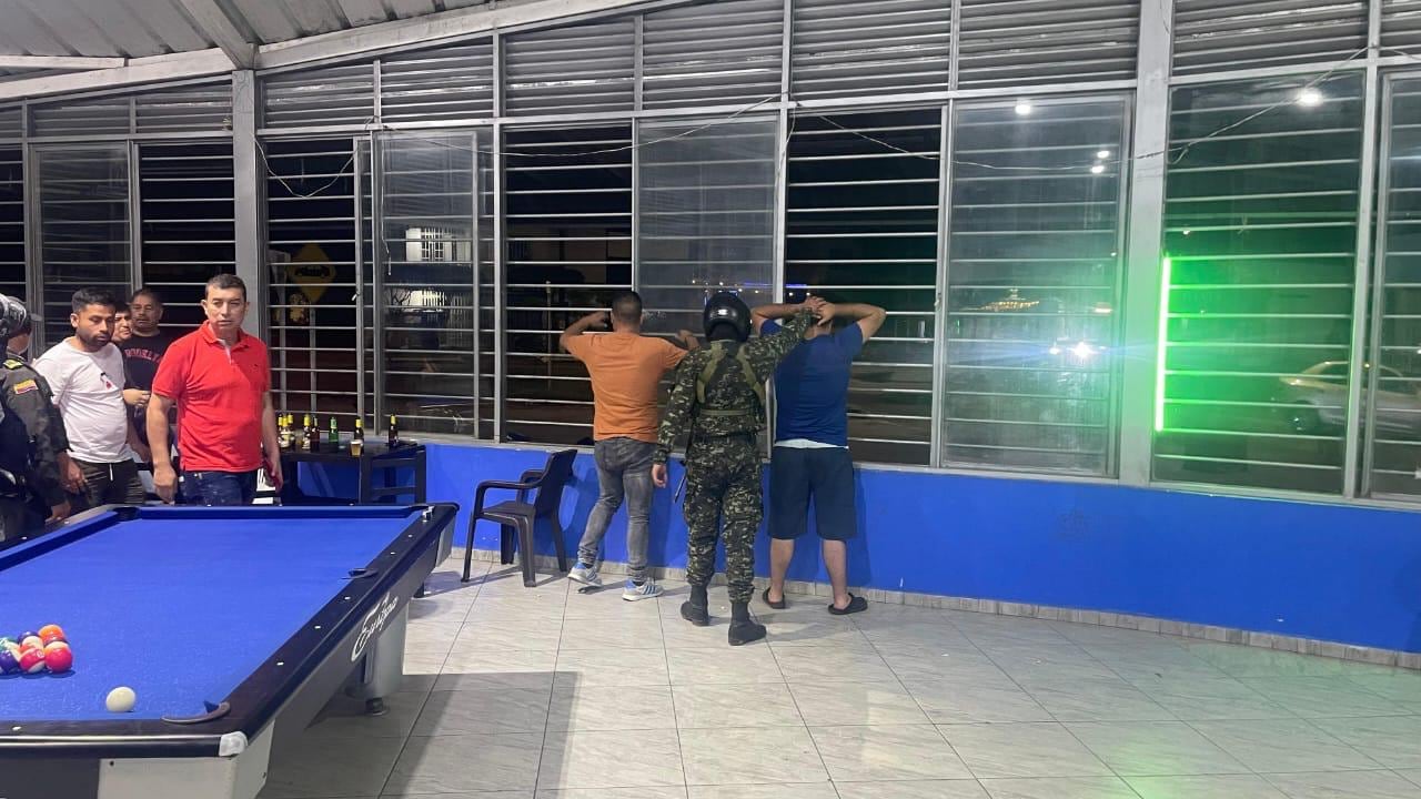 Controles por parte del Ejército Nacional.