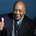 (FILES) US musician and producer Quincy Jones poses after being awarded Grand Commandeur de l'Ordre des Arts et des Lettres on October 6, 2014 at the Institut du Monde Arabe (Arabic World Institute) in Paris. Music industry titan Quincy Jones, who collaborated with Michael Jackson and Frank Sinatra, died at the age of 91, US media reported November 4, 2024. His death was confirmed by his publicist, Arnold Robinson, in a statement that did not specify a cause, US media reported. (Photo by Jo�l SAGET / AFP)