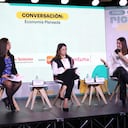 Laura Charry, dditora Central de SEMANA; decana de la Facultad de Emprendimiento de la Universidad del Rosario; y Andrea Guzmán, gerente General de UM Colombia.