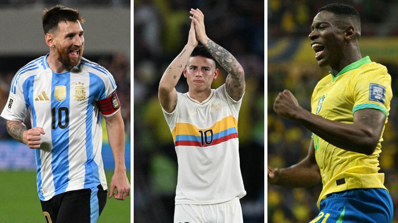 Argentina y Colombia se pelean el primer puesto de las Eliminatorias al Mundial 2026