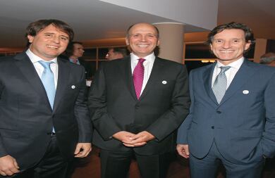 Carlos Londoño, Juan Emilio Posada y Juan Luis Aristizábal.