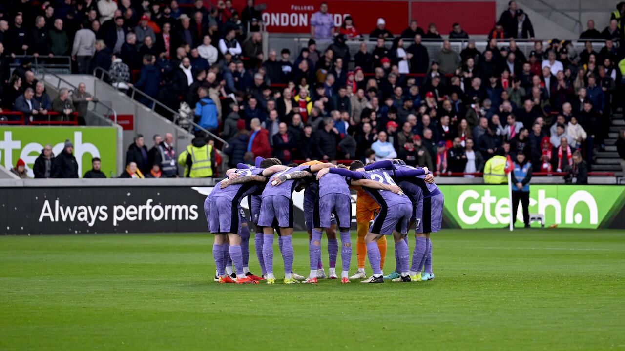 Imagen el partido entre el Brentford y el Liverpool por la Premier League.