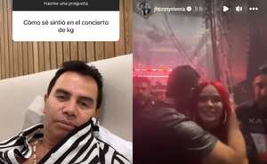 Jhonny Rivera acompañó a Karol G en su reciente show en Boston, Estados Unidos.