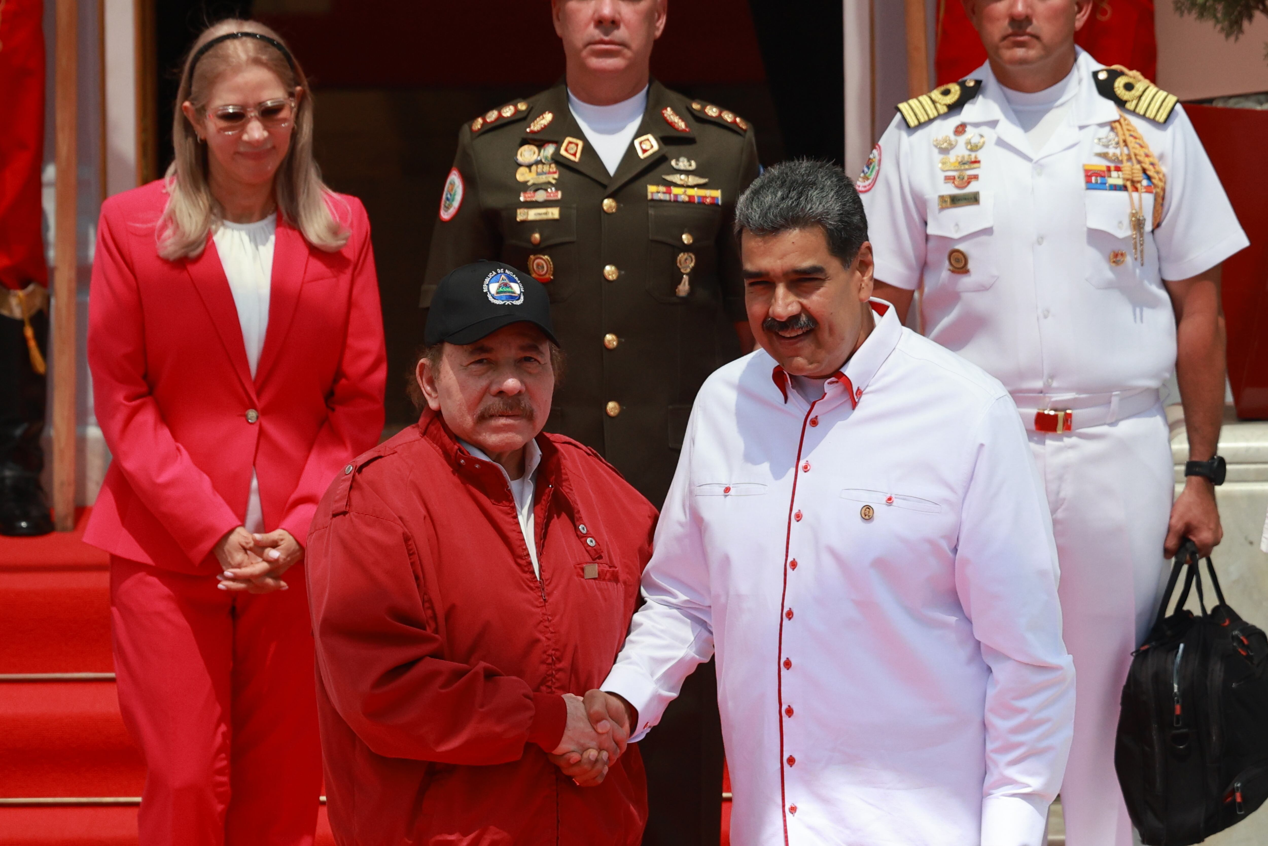 Daniel Ortega y Nicolas Maduro.