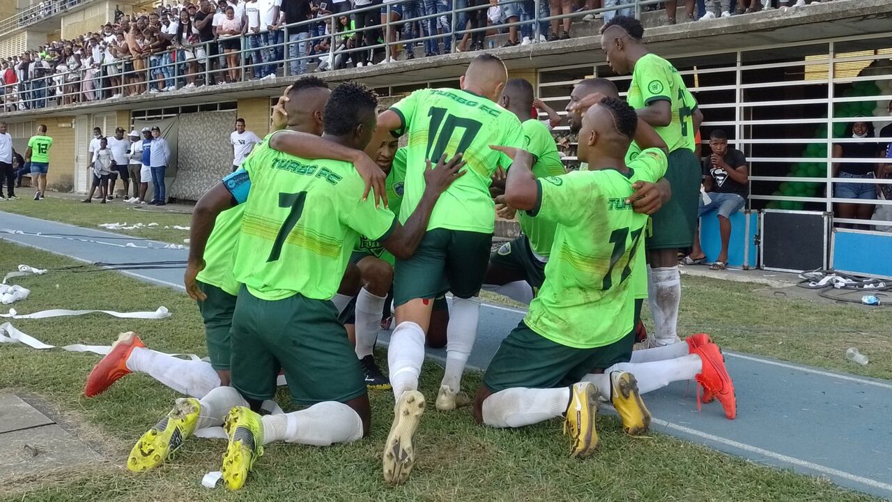 El equipo de Turbo derrotó 2-1 a la Unión Pacífico de Tumaco en el Estadio JJ Tréllez de Turbo y se coronó campeón de la Primera C.
