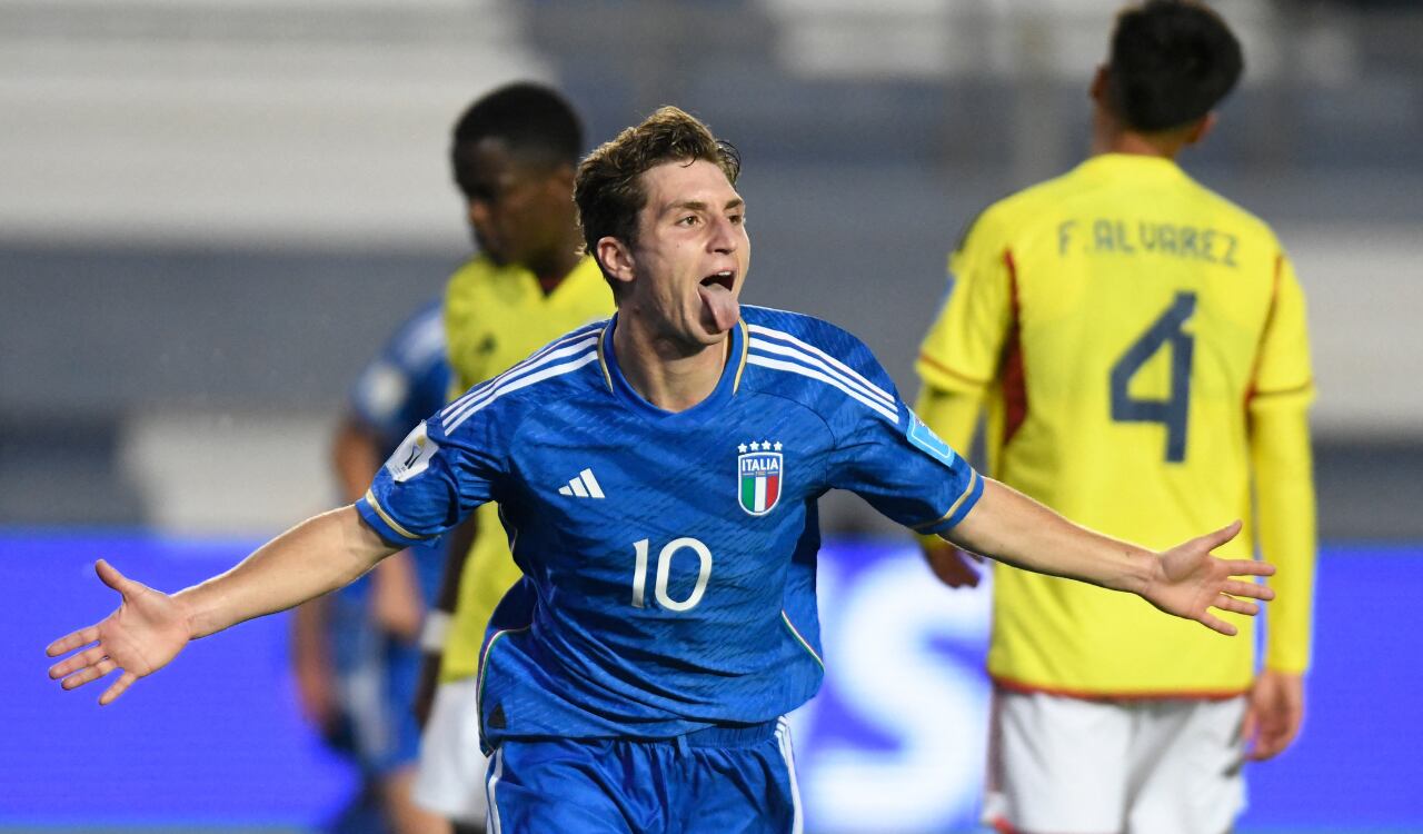 Italia igualó el historial con Colombia en los Mundiales Sub-20.