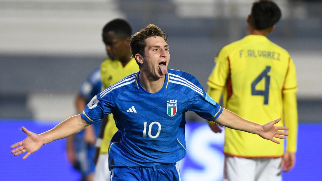 Italia igualó el historial con Colombia en los Mundiales Sub-20.