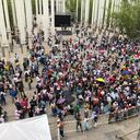 marchas del 27 sep a favor del Gobierno Petro en Medellín