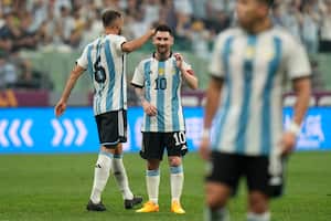 Lionel Messi fue el gran atractivo del partido amistoso.
