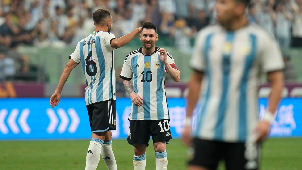 Lionel Messi fue el gran atractivo del partido amistoso.