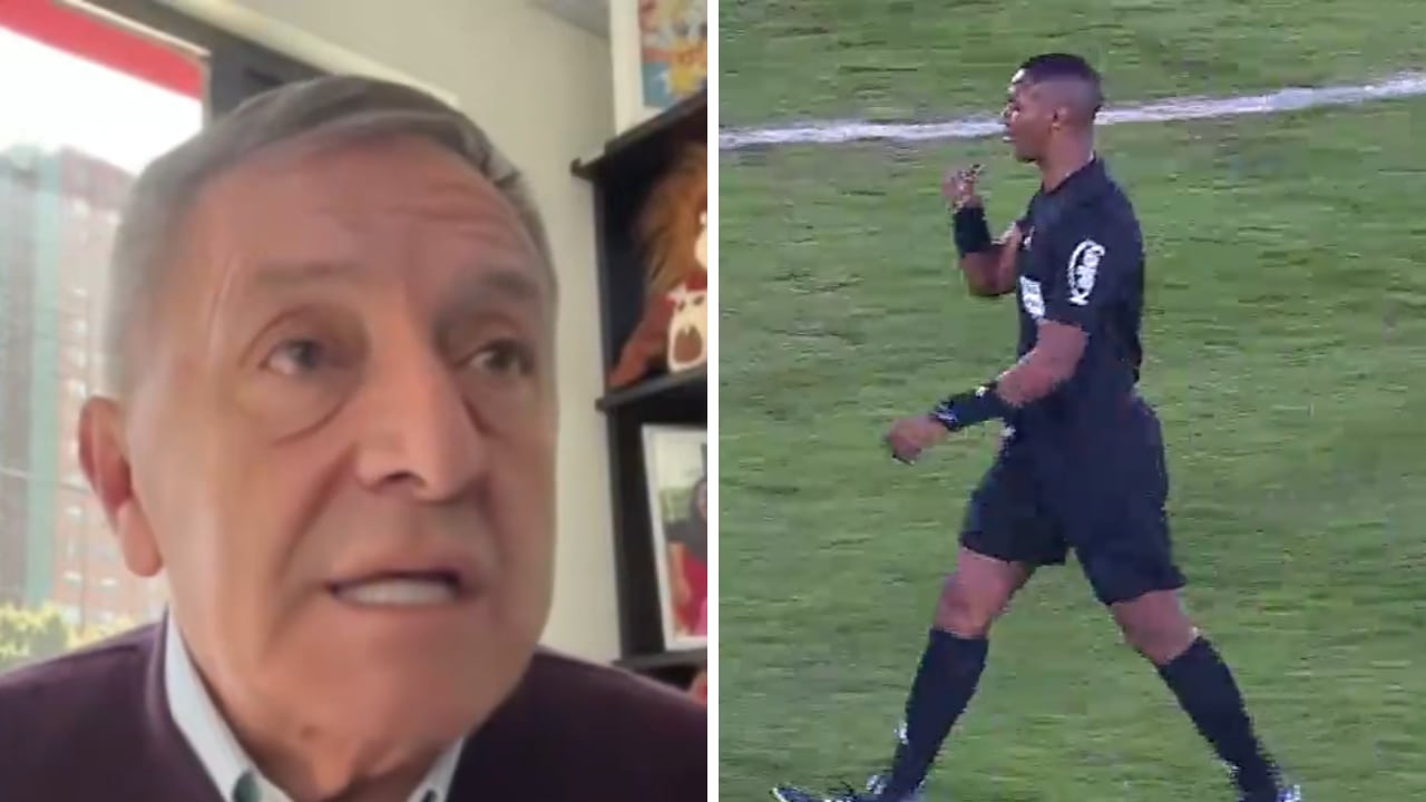 Eduardo Méndez reveló qué le dijo a Diego Ulloa, árbitro del Santa Fe vs. Nacional, en El Campín.