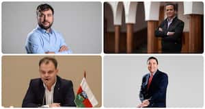 Jaime Pumarejo, Juan Carlos Saldarriaga, Andrés Gómez y Juan Carlos Cárdenas.