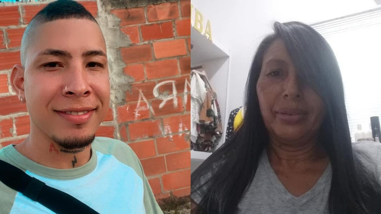 Dandeny David Vallejo Mora, de 29 años, y Rosa Beatriz Mora Pérez, de 52 años, asesinados.