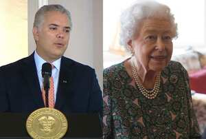 Iván Duque y la Reina Isabel II